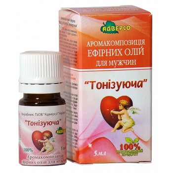 Аромакомпозиція ефірних олій для мужчин «Тонізуюча»